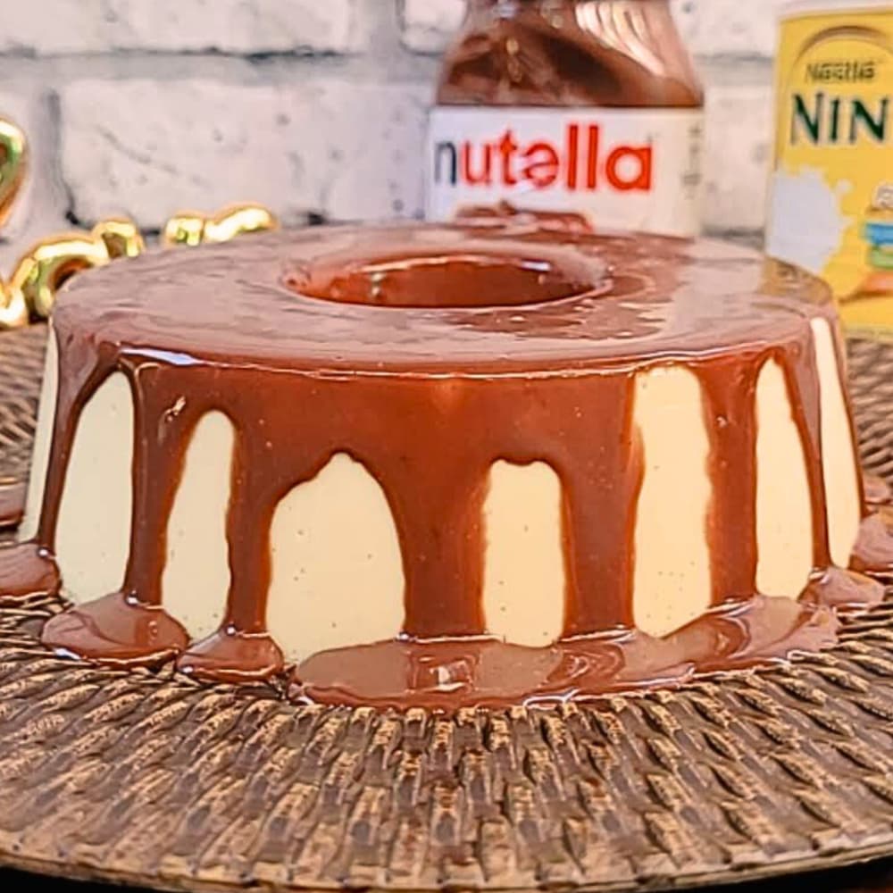 Pudim de Leite Ninho com Nutella
